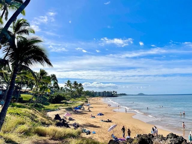 water view featuring a view of the beach