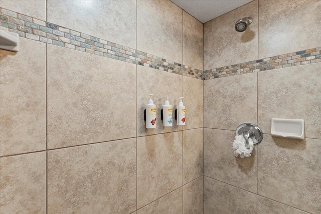 details with tiled shower