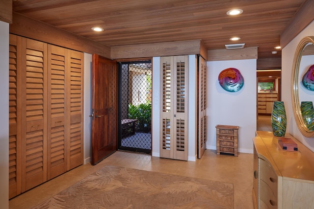 4000 Wailea Alanui Dr Unit 3003, Kihei, HI 96753 - entryway with wooden ceiling and recessed lighting