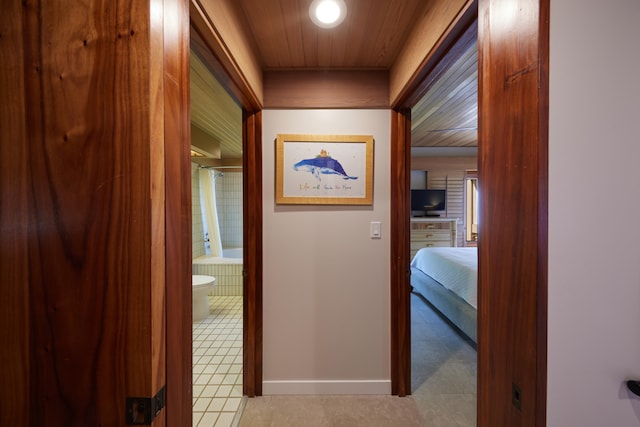 4000 Wailea Alanui Dr Unit 3003, Kihei, HI 96753 - hall featuring wooden ceiling and tile patterned flooring
