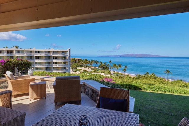 4000 Wailea Alanui Dr Unit 3003, Kihei, HI 96753 - view of patio / terrace with a water view