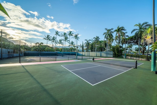 view of sport court featuring basketball court