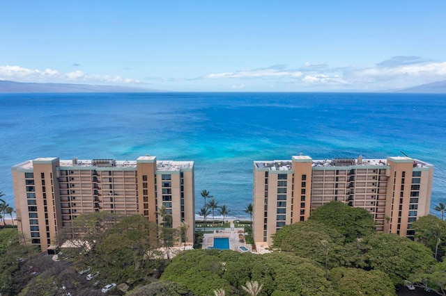 110 Kaanapali Shores Pl Unit 308, Lahaina, HI 96761 - bird's eye view of a nearby body of water and apartment complex