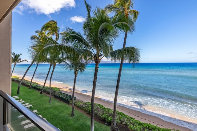 110 Kaanapali Shores Pl Unit 308, Lahaina, HI 96761 - water view featuring local beach
