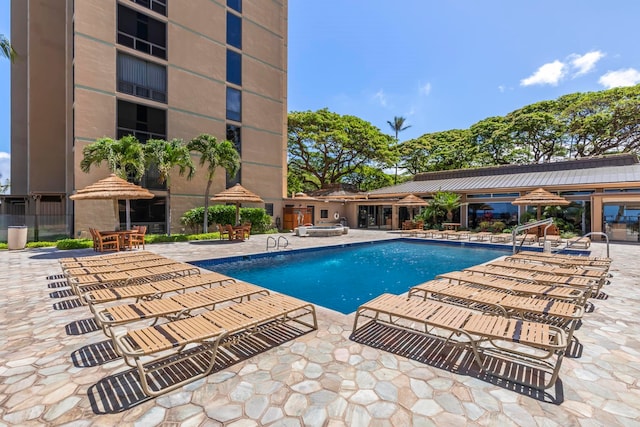 110 Kaanapali Shores Pl Unit 308, Lahaina, HI 96761 - community pool with a patio area