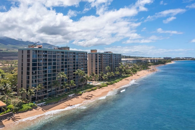 110 Kaanapali Shores Pl Unit 308, Lahaina, HI 96761 - aerial view of waterfront with a beach