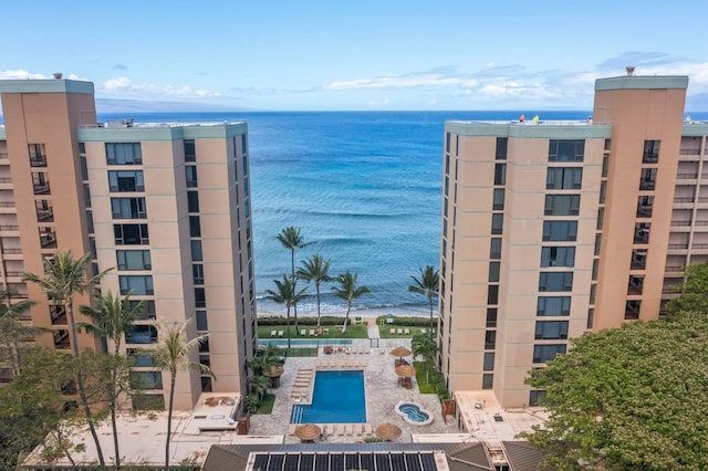 110 Kaanapali Shores Pl Unit 308, Lahaina, HI 96761 - view of apartment building / complex featuring a water view