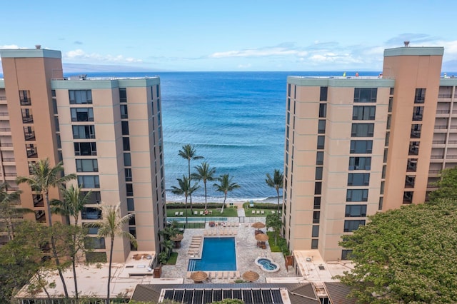 110 Kaanapali Shores Pl Unit 308, Lahaina, HI 96761 - view of apartment building / complex featuring a water view