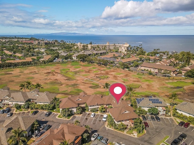 40 Halili Ln Unit 4D, Kihei, HI 96753 - aerial view of property and surrounding area with a large body of water