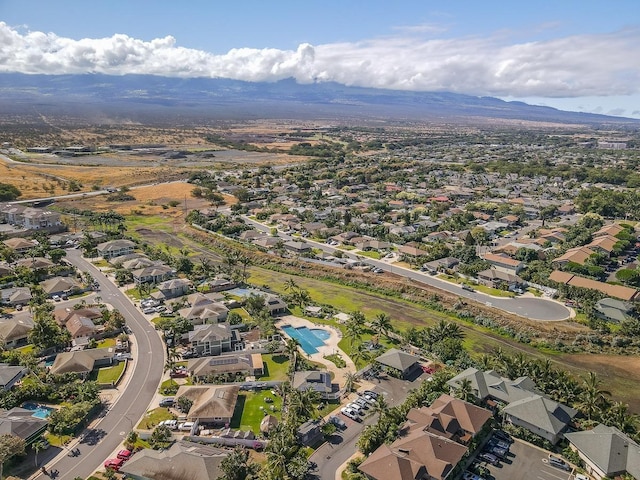 40 Halili Ln Unit 4D, Kihei, HI 96753 - aerial view of property and surrounding area with mountains and nearby suburban area