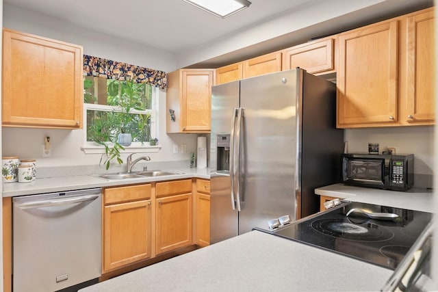 40 Halili Ln Unit 4D, Kihei, HI 96753 - kitchen featuring stainless steel appliances, light brown cabinetry, and light countertops