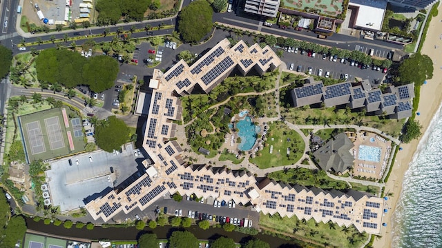 aerial view of property and surrounding area
