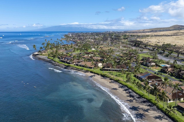 24 Puamelia Pl Unit 24-3, Lahaina, HI 96761 - drone / aerial view featuring a water view, a residential view, and a view of the beach