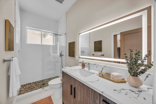 500 Kai Huki Cir Unit B, Haiku, HI 96708 - bathroom with a shower stall, toilet, and vanity