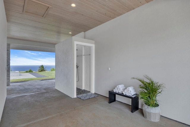 500 Kai Huki Cir Unit B, Haiku, HI 96708 - view of exterior entry featuring a water view and stucco siding