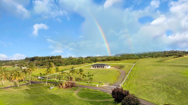 500 Kai Huki Cir Unit B, Haiku, HI 96708 - aerial view of sparsely populated area featuring property parcel outlined