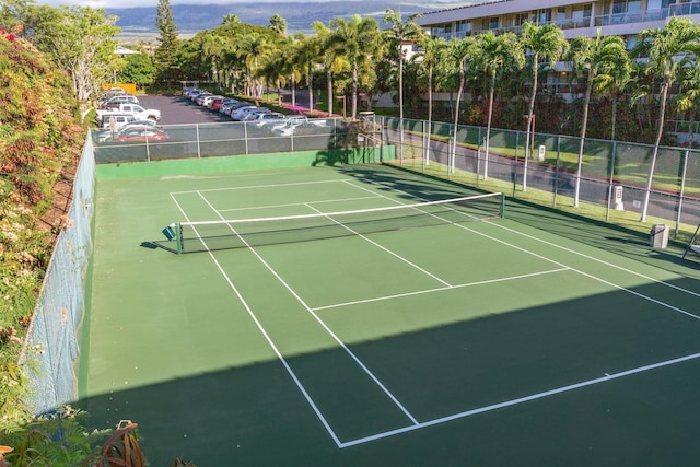 view of tennis court