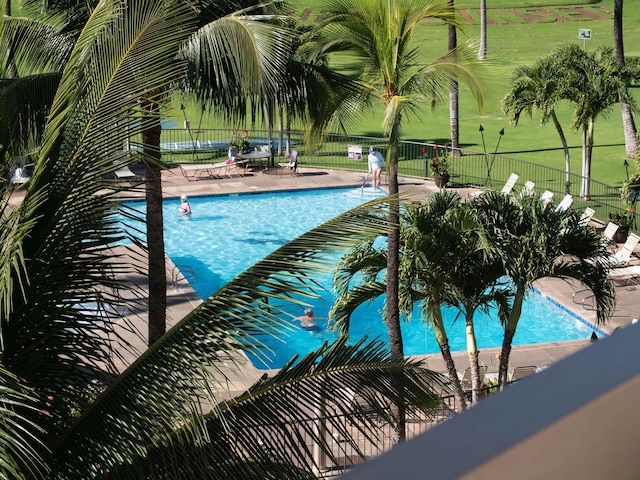 view of pool