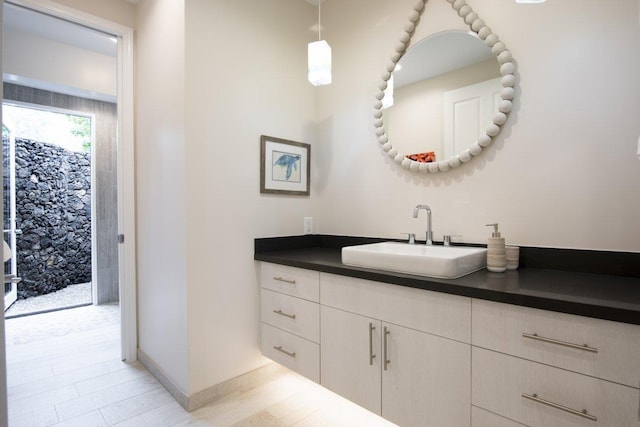 bathroom with vanity