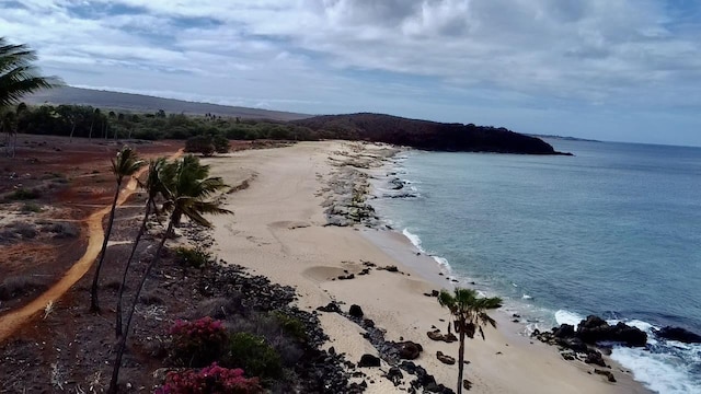 property view of water with a view of the beach