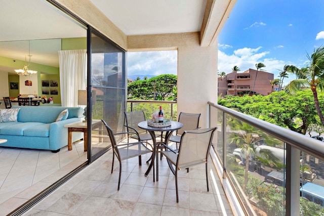 balcony with outdoor lounge area