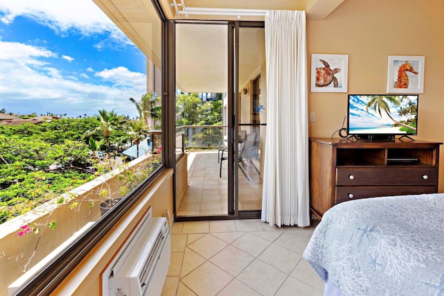 view of tiled bedroom