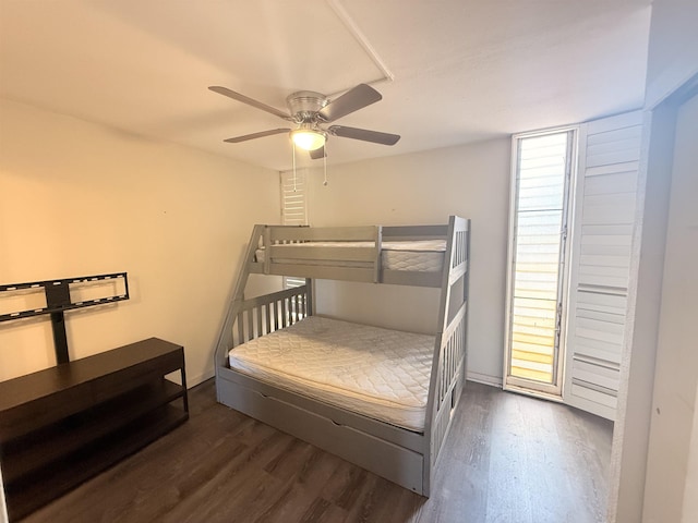 3660 Lower Honoapiilani Rd Unit 111, Lahaina, HI 96761 - bedroom featuring wood finished floors and ceiling fan