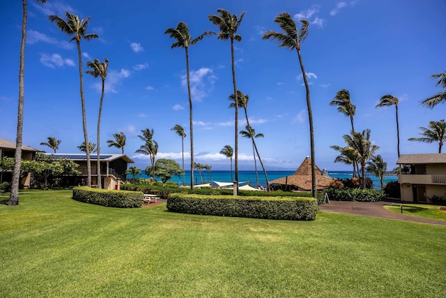 5315 Lower Honoapiilani Rd Unit G-156, Lahaina, HI 96761 - view of community featuring a lawn and a water view