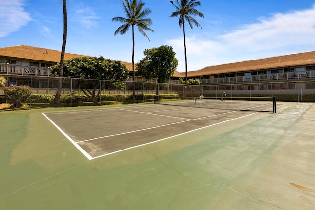 view of tennis court