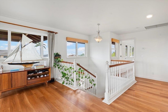 interior space featuring light hardwood / wood-style flooring