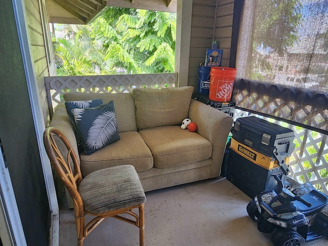 view of balcony