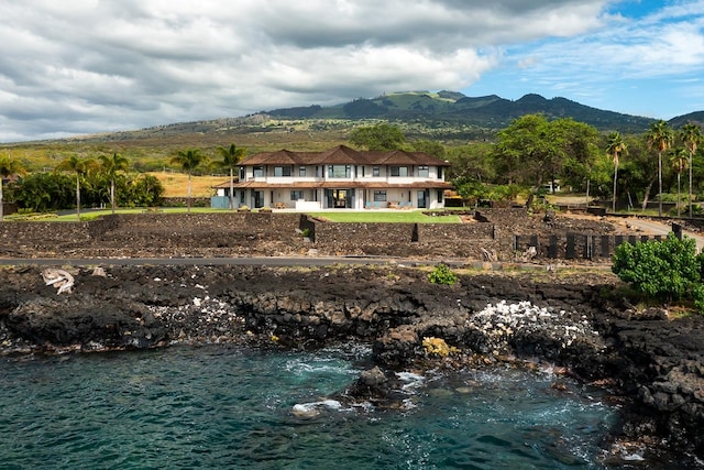 property view of water with a mountain view