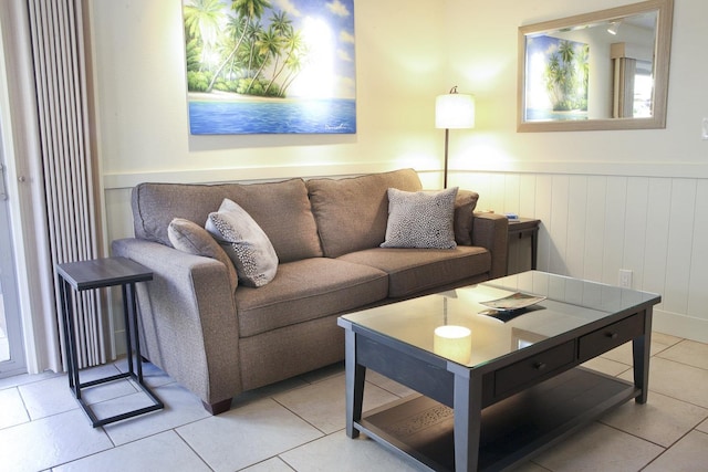 115 N Kihei Rd Unit A3, Kihei, HI 96753 - living area featuring a wainscoted wall and light tile patterned floors