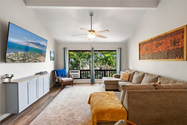 15 Kulanihakoi St Unit 9F, Kihei, HI 96753 - living area with wood finished floors and a ceiling fan