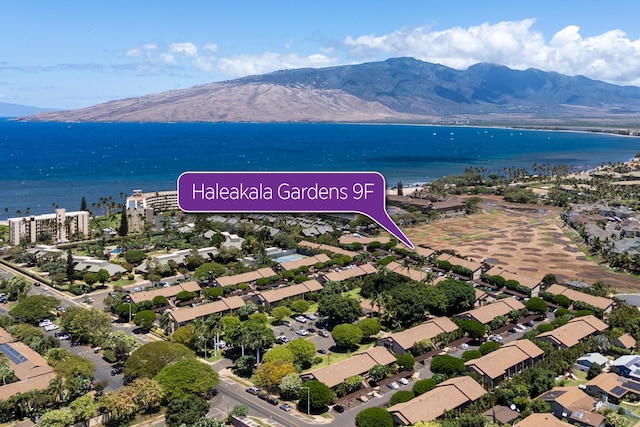 15 Kulanihakoi St Unit 9F, Kihei, HI 96753 - aerial view of a water and mountain view