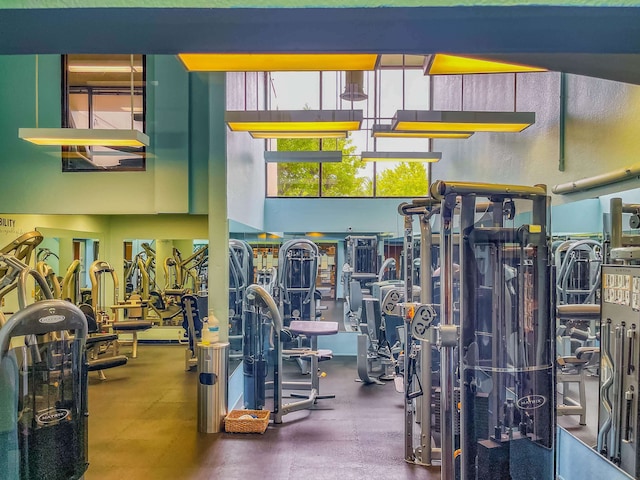 view of exercise room