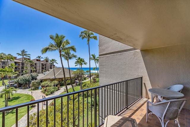 3445 Lower Honoapiilani Rd Unit 311, Lahaina, HI 96761 - balcony featuring a water view