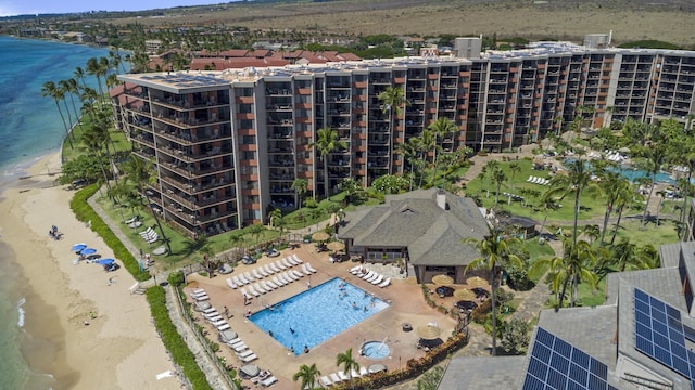 3445 Lower Honoapiilani Rd Unit 311, Lahaina, HI 96761 - drone / aerial view of apartment complex, a large body of water, and a pool