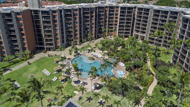 3445 Lower Honoapiilani Rd Unit 311, Lahaina, HI 96761 - aerial view of property's location with apartment complex and a pool