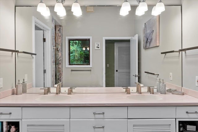 bathroom with vanity