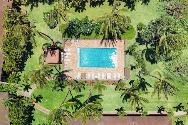 3788 Lower Honoapiilani Rd Unit E212, Lahaina, HI 96761 - aerial view of property and surrounding area with a pool