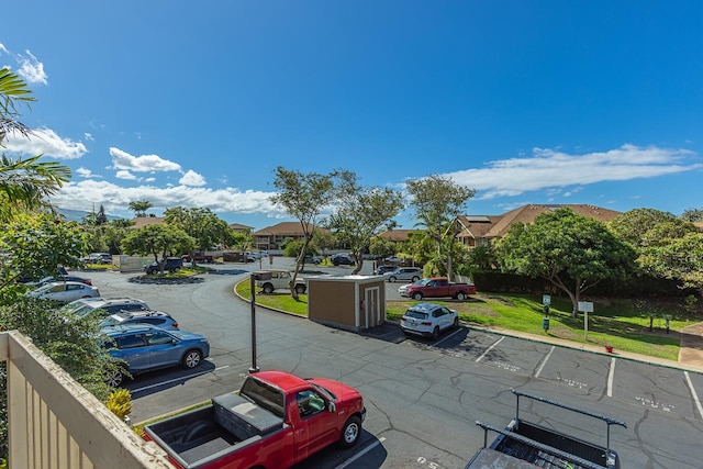 view of parking / parking lot