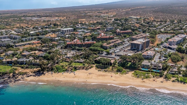 99 Walaka St Unit 10A, Kihei, HI 96753 - bird's eye view featuring a water view and a view of the beach