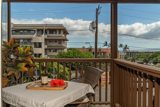 view of balcony