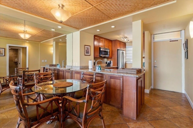 view of dining area