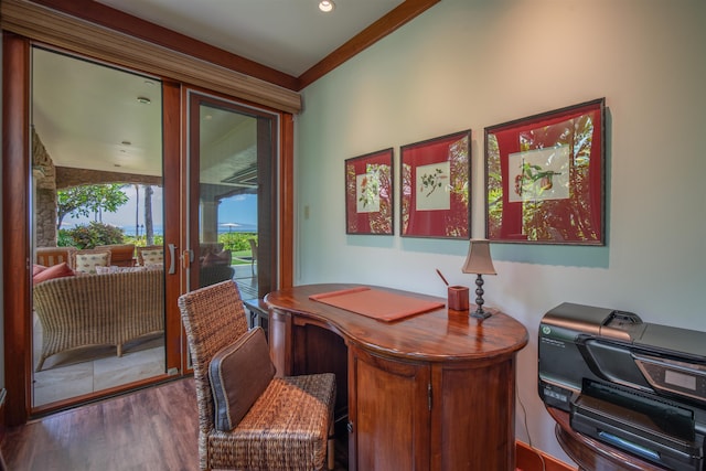 3800 Wailea Alanui Dr Unit B-102, Kihei, HI 96753 - office area featuring wood finished floors