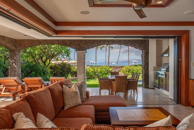 3800 Wailea Alanui Dr Unit B-102, Kihei, HI 96753 - view of patio with outdoor dining space, a grill, and outdoor lounge area