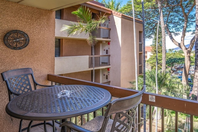 view of balcony