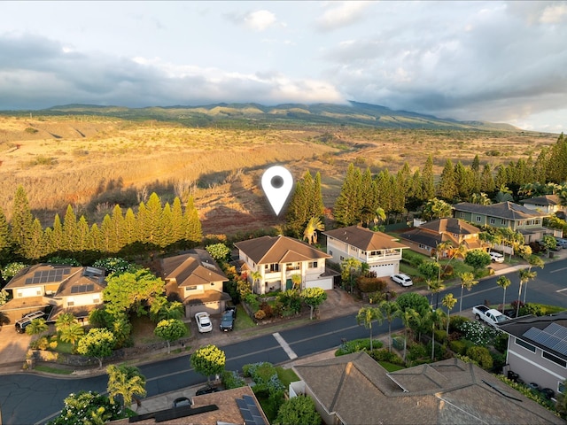 140 Kahana Ridge Dr, Lahaina, HI 96761 - aerial perspective of suburban area with a mountainous background