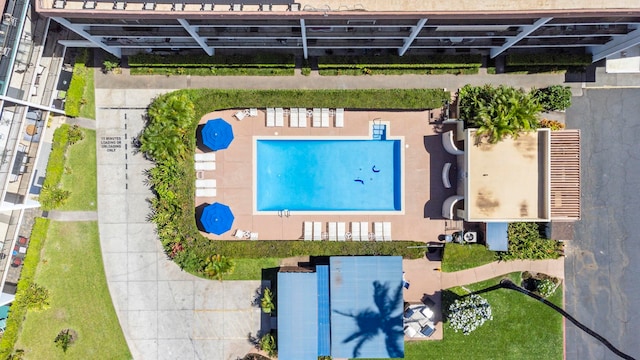 2653 S Kihei Rd Unit 306, Kihei, HI 96753 - drone / aerial view of a pool